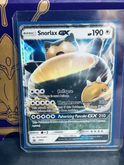 Snorlax GX SM05 Black Star Promo Pokemon Card NM - Image 1