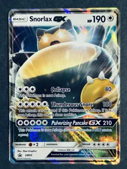 Snorlax GX SM05 Black Star Promo Pokemon Card NM - Image 2