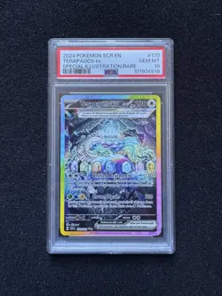 PSA 10 Terapagos ex 170/142 SIR Pokemon Card S&V Stellar Crown GEM MINT - Image 1