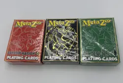 NEW Metazoo Kickstarter USPCC Cryptid Nation WPT Playing Cards 3 Deck Set - Image 1
