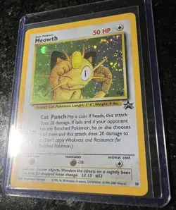 Pokemon TCG Meowth Promo Holo Card #10 Promo Cards NM SWIRL 🌀 - Image 2