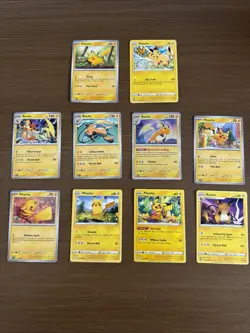 Pikachu Raichu Pichu 10 Pokemon Cards Mint Tcg - Image 1