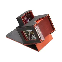 Mage Tech Card Deck Box for MTG Commander - 1. Classic (Dark Grey/Orange) - Image 1
