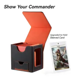 Mage Tech Card Deck Box for MTG Commander - 1. Classic (Dark Grey/Orange) - Image 2