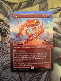 WUTU! GERMAN Fury - Foil - Borderless, Modern Horizons 2, Near Mint, English MTG - Image 1