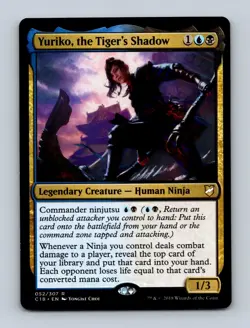 Yuriko, the Tiger's Shadow Commander 2018 Non-Foil MTG NM - Image 1