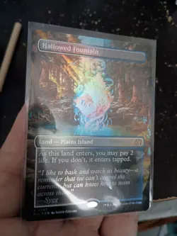 Magic The Gathering Hallowed Fountain (Borderless) Lorwyn Eclipsed Foil - Image 3