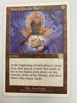 1x MTG Teferi's Puzzle Box 6th Edition Rare (MP) - Image 1