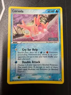 Pokemon Corsola EX Unseen Forces Stamped Reverse Ultra Rare Holo Card - Image 1