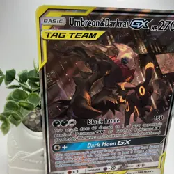 Umbreon & Darkrai GX SM241 Pokemon Sun & Moon Tag Team Promo Alt Art 2020 JUMBO - Image 3
