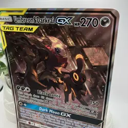 Umbreon & Darkrai GX SM241 Pokemon Sun & Moon Tag Team Promo Alt Art 2020 JUMBO - Image 4