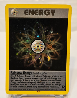 Rainbow Energy 17/82 Holo Rare Unlimited Team Rocket Pokemon 1256 - Image 1