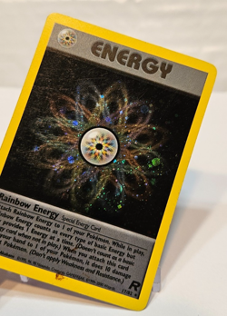 Rainbow Energy 17/82 Holo Rare Unlimited Team Rocket Pokemon 1256 - Image 4