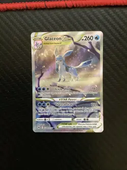 Pokemon TCG Glaceon VSTAR GG40/GG70 Crown Zenith: Galarian Gallery Holo NM - Image 1