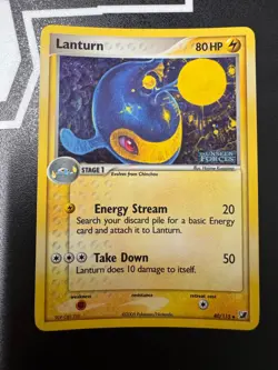 Pokemon Lanturn EX Unseen Forces Stamped Reverse Ultra Rare Holo Card - Image 1