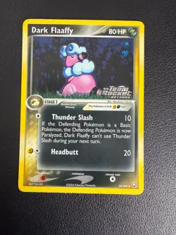 Pokemon TCG Dark Flaaffy EX Team Rocket Returns 33 Reverse Holo Uncommon NM - Image 1