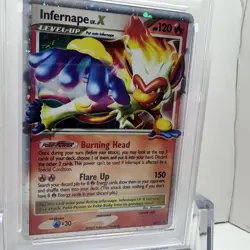 2007 Pokemon Diamond & Pearl Infernape LV. X Black Star PROMO #DP10 Holo - PSA 8 - Image 4