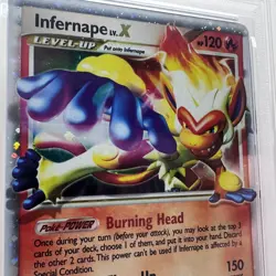 2007 Pokemon Diamond & Pearl Infernape LV. X Black Star PROMO #DP10 Holo - PSA 8 - Image 5