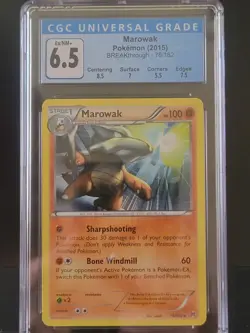 Pokemon TCG Marowak BREAKthrough 78/162 Regular Rare CGC 6.5 - Image 1