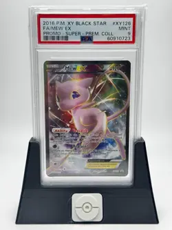 2016 POKEMON XY BLACK STAR PROMO SUPER-PREM COLL #XY126 FULL ART/MEW EX PSA 9 - Image 1