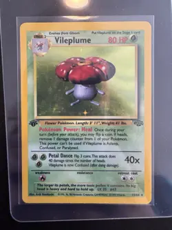 Pokemon Vileplume Jungle 15/64 1st Edition Rare 80 HP Stage 2 WOTC - Image 1