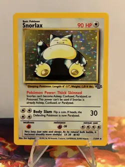 Pokemon TCG Snorlax 11/64 Jungle Holo MP/HP - Image 1
