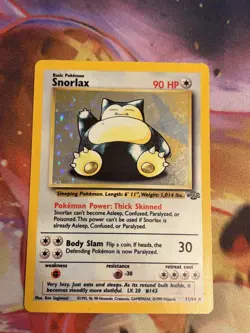 Pokemon TCG Snorlax 11/64 Jungle Holo MP/HP - Image 3