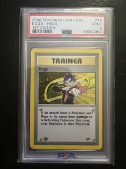 KOGA 2000 Pokemon Gym Challenge 1st Edition Holo #19 - PSA 9 - Image 1