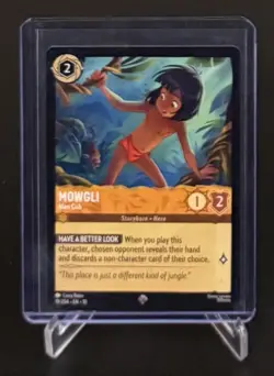 Disney Lorcana - Mowgli - Man Cub - Whispers In The Well Non-Foil 19/204 - Image 1