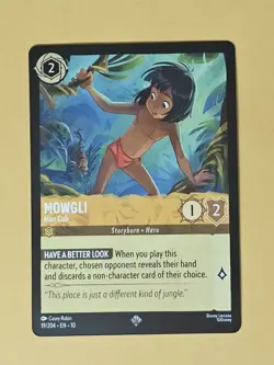 Lorcana Mowgli Man Cub 19/204 Whispers in the Well Disney - Image 1
