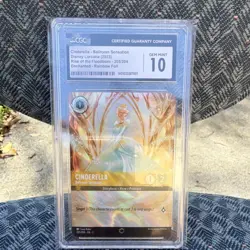 Disney Lorcana Cinderella Ballroom Sensation Enchanted Rainbow Foil CGC 10 2023 - Image 3