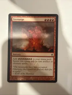 Geosurge New Phyrexia NM Red Uncommon MAGIC THE GATHERING MTG - Image 1