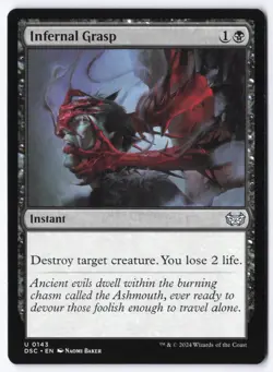 Infernal Grasp U Commander: Duskmourn: House of Horror 143 NM - Image 1