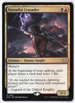 Stormfist Crusader R Commander: Duskmourn: House of Horror 234 NM - Image 1