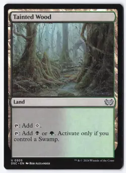 Tainted Wood U Commander: Duskmourn: House of Horror 305 NM - Image 1