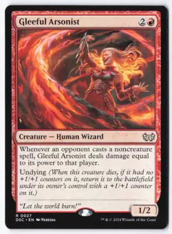 Gleeful Arsonist R Commander: Duskmourn: House of Horror 27 NM - Image 1