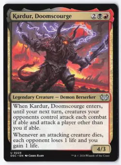 Kardur, Doomscourge U Commander: Duskmourn: House of Horror 223 NM - Image 1