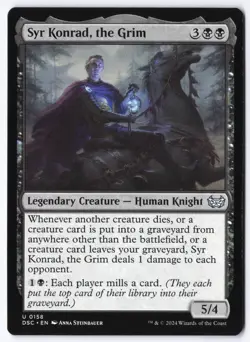 Syr Konrad, the Grim U Commander: Duskmourn: House of Horror 158 NM - Image 1