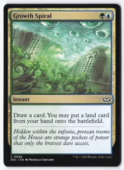 Growth Spiral C Commander: Duskmourn: House of Horror 88 NM - Image 1