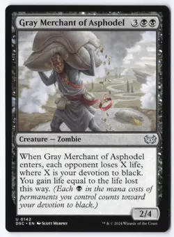 Gray Merchant of Asphodel U Commander: Duskmourn: House of Horror 142 NM - Image 1