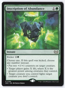 Inscription of Abundance R Commander: Duskmourn: House of Horror 186 NM - Image 1