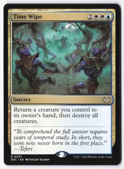 Time Wipe R Commander: Duskmourn: House of Horror 237 NM - Image 1