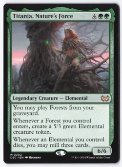 Titania, Nature's Force M Commander: Duskmourn: House of Horror 202 NM - Image 1