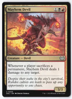 Mayhem Devil U Commander: Duskmourn: House of Horror 225 NM - Image 1