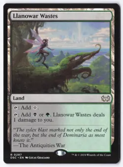 Llanowar Wastes R Commander: Duskmourn: House of Horror 287 NM - Image 1
