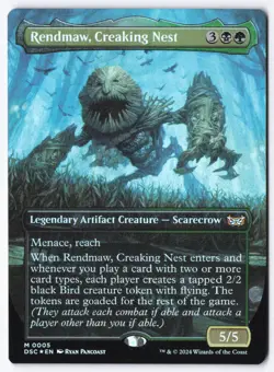 Rendmaw, Creaking Nest (Borderless) M Commander: Duskmourn: House of Horror 5 NM - Image 1