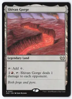 Shivan Gorge R Commander: Duskmourn: House of Horror 297 NM - Image 1