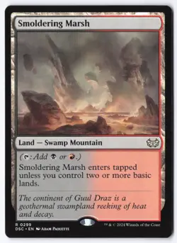 Smoldering Marsh R Commander: Duskmourn: House of Horror 299 NM - Image 1