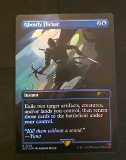 Ghostly Flicker, 2229, Foil, Ghost of Tsushima Secret Lair Magic MTG NM - Image 1