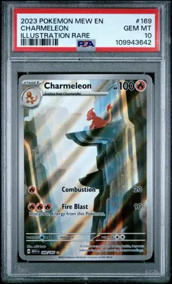 Pokemon Charmeleon 169/165 PSA 10 Sv: Scarlet & Violet 151 Holo IR - Image 1